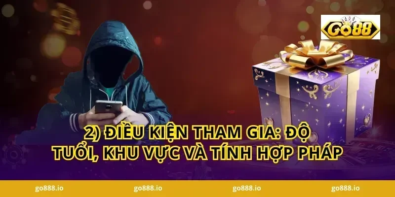 2) Điều kiện tham gia: độ tuổi, khu vực và tính hợp pháp